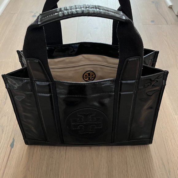 Tory Burch patent black leather tote bag - Picture 5 of 11